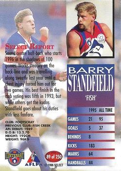 1996 Select AFL #89 Barry Standfield Back